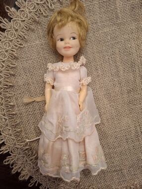 1963 Penny Brite Doll Flower Girl 1511 Dress